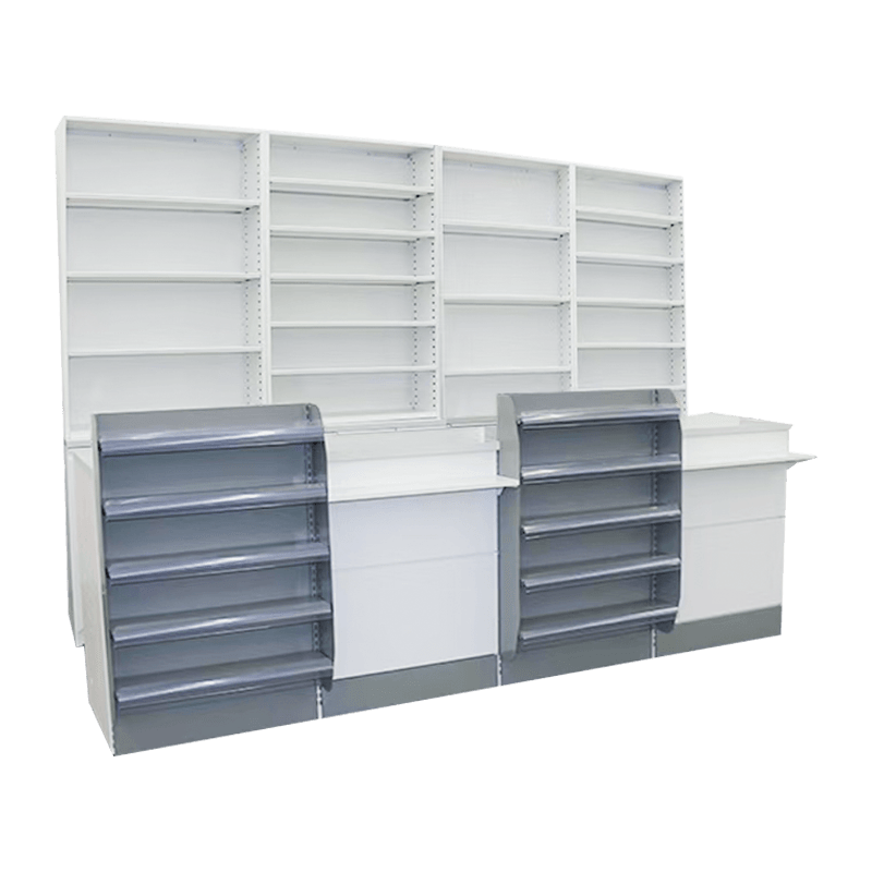 Minimalistisk og effektiv nærbutikkutstillingsskap