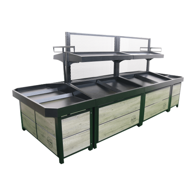 Utstillingshylle for frukt og grønnsaker med høy synlighet